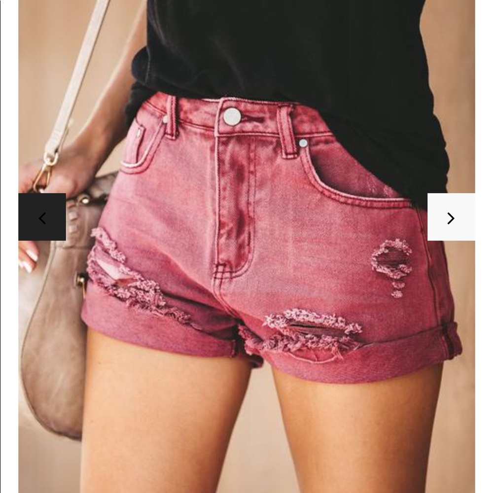 VICI - NEW w TAGS distressed stagecoach shorts